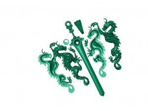 two dragons without gems 3D 打印模型
