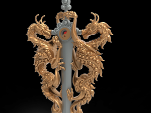 two dragons without gems 3D 打印模型