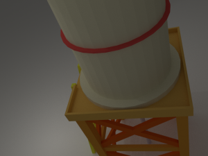 water tower low poly 3D 模型