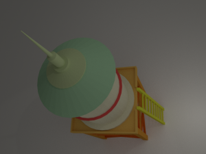 water tower low poly 3D 模型