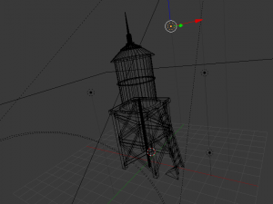water tower low poly 3D 模型