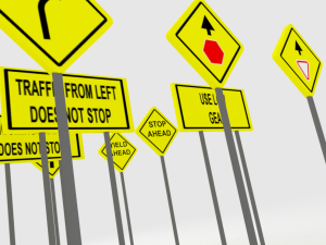 street signs - traffic signs Model 3D