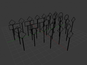 street signs - traffic signs Model 3D