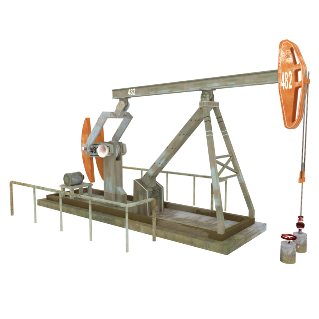 oil pump Model 3D .c4d .max .obj .3ds .fbx .stl .blend 