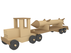 wooden war toys machines 3Dモデル