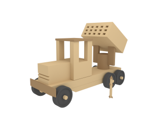 wooden war toys machines 3Dモデル
