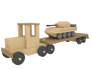 wooden war toys machines 3Dモデル