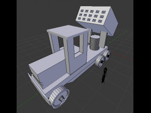 wooden war toys machines 3Dモデル