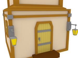 wind mill low poly Modelo 3D