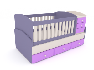 baby bed 3D Model