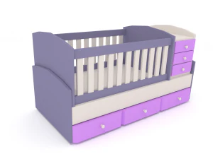 lettino per bambini Modello 3D
