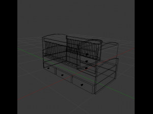 baby bed 3D Model