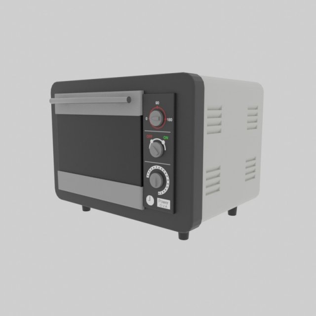 small oven 3D 模型 .c4d .max .obj .3ds .fbx .stl .blend 
