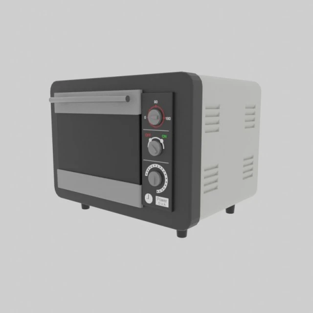 small oven 3D Model .c4d .max .obj .3ds .fbx .stl .blend 