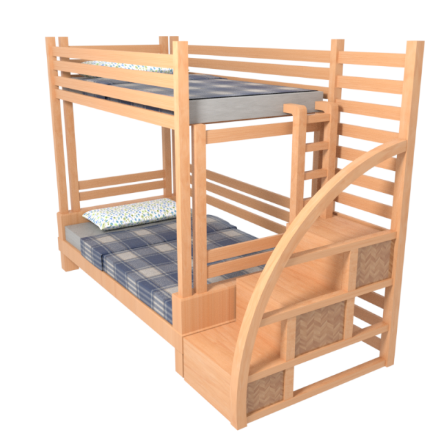 bunk bed 3D 模型 .c4d .max .obj .3ds .fbx .stl .blend 