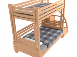 bunk bed 3D 模型