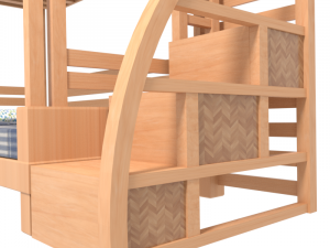 bunk bed 3D 模型