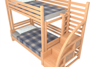 bunk bed 3D 模型