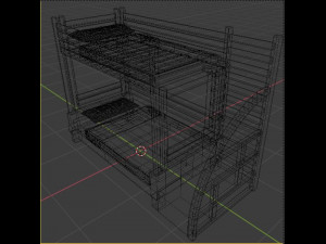 bunk bed 3D 模型