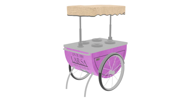 ice cream cart 3D Model .c4d .max .obj .3ds .fbx .stl .blend