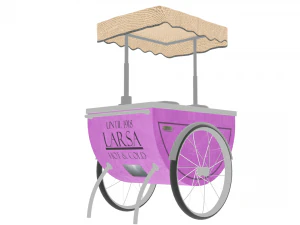 ice cream cart 3D Model