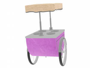 ice cream cart Modelo 3D