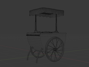 ice cream cart Modelo 3D