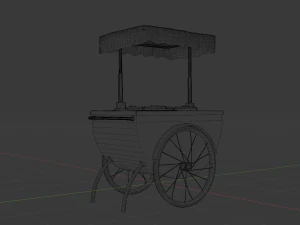 ice cream cart 3D Model