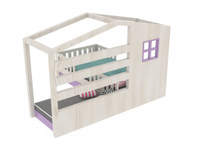 modern bed 3Dモデル