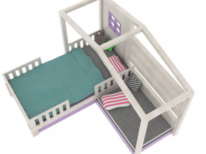 modern bed 3Dモデル