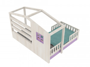 modern bed 3Dモデル