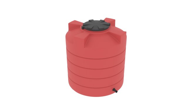 plastic water storage tank 3Dモデル .c4d .max .obj .3ds .fbx .stl .blend 