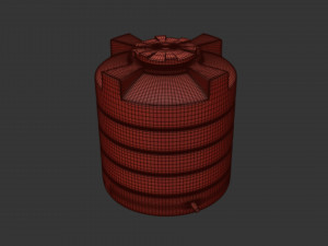 plastic water storage tank 3Dモデル