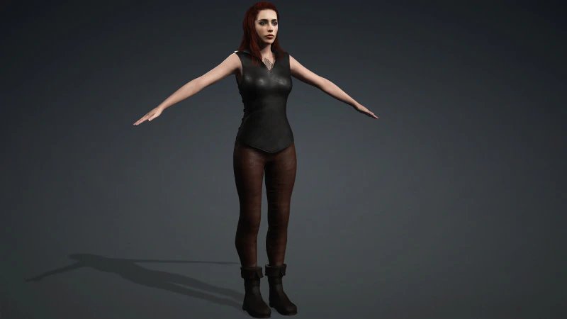 3D Character - Girl-Naked 3D Model .c4d .max .obj .3ds .fbx .stl .blend 