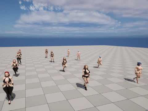 3D Character Girl -Naked- 3D Model