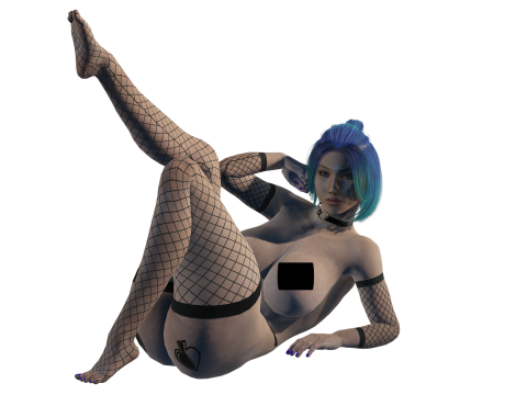 3D Character Girl -Naked- 3D Modell