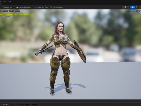 Warrior Woman 3D मॉडल