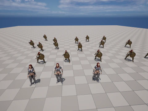 Warrior Woman 3D Model