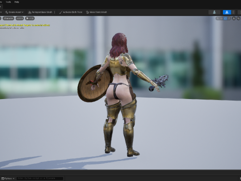 Warrior Woman 3D Model