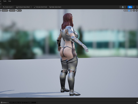 Warrior Woman 3D Model