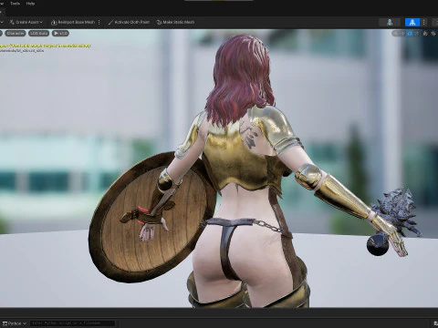 Warrior Woman 3D Model