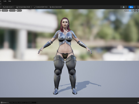 Warrior Woman 3D Model