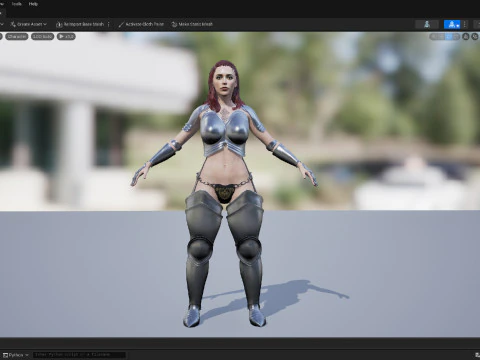 Warrior Woman 3D Model