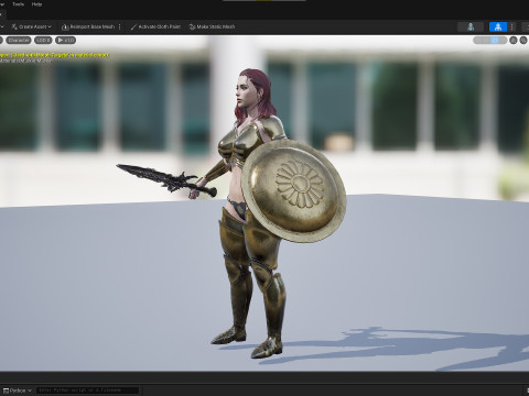 Warrior Woman 3D Model