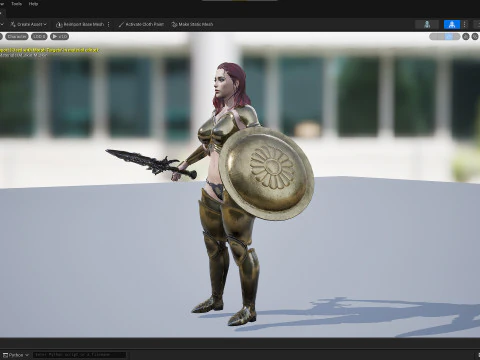 Warrior Woman 3D Model