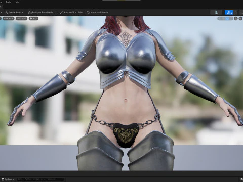 Warrior Woman 3D Model