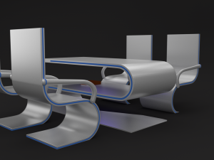 table with chairs 3D Model
