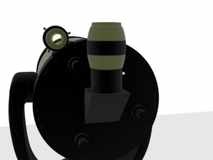 mirror lens telescope 3D-Modell