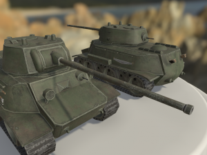 mt-25 ussr toon tank big 3Dモデル