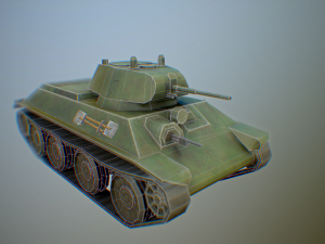 ussr toon light tanks Model 3D